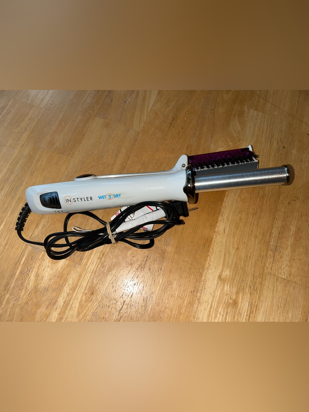Instyler Wet 2 Dry rotating curling iron brush barrel model IS1001 purple works!